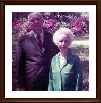 Claude W. and Helena I. Blanchard of Fenwick Hall. Photo from late 1970's courtesy of Claude W.Blanchard III